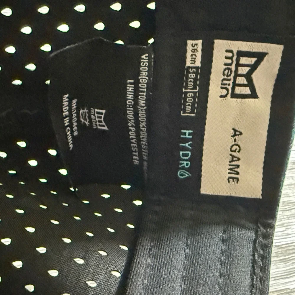 Melin A-Game Hydro Teal Blue Snapback Hat Mens Laser Performance Cap NWOT
